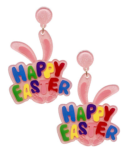 Happy Easter Acrylic  Earrings - BFF Here
