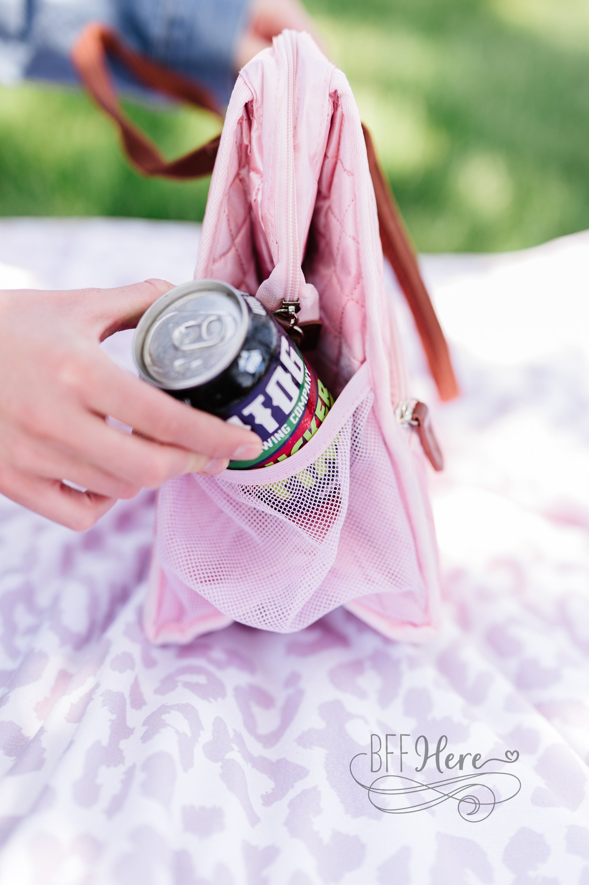 Trendy Cooler Lunchbox / Pink Quilt - BFF Here