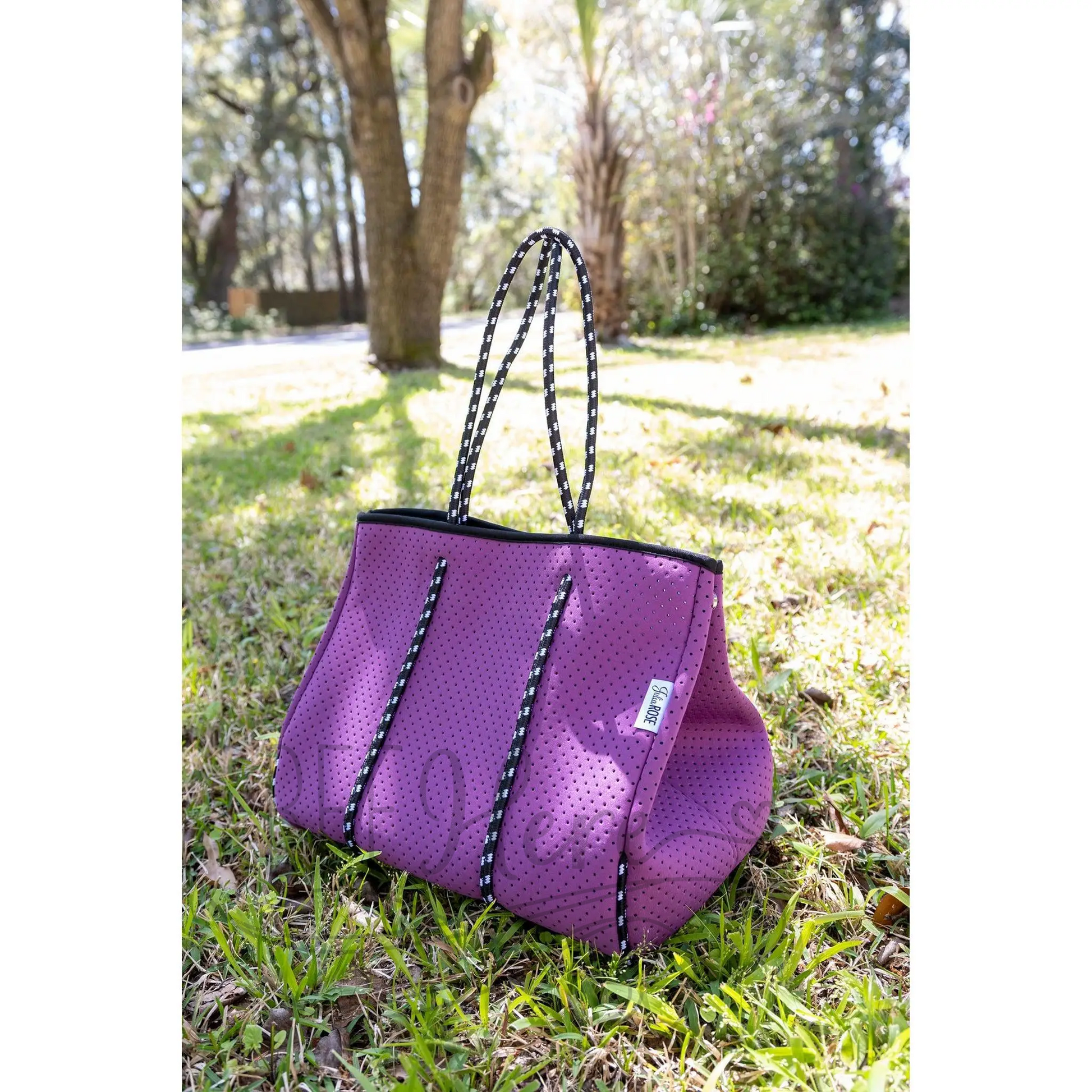 Neoprene Tote -- Perfectly Purple - BFF Here