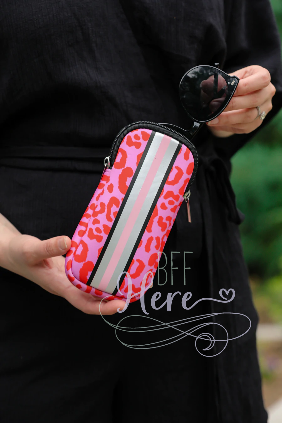 Neoprene Sunglass Case -- Feeling Sassy - BFF Here