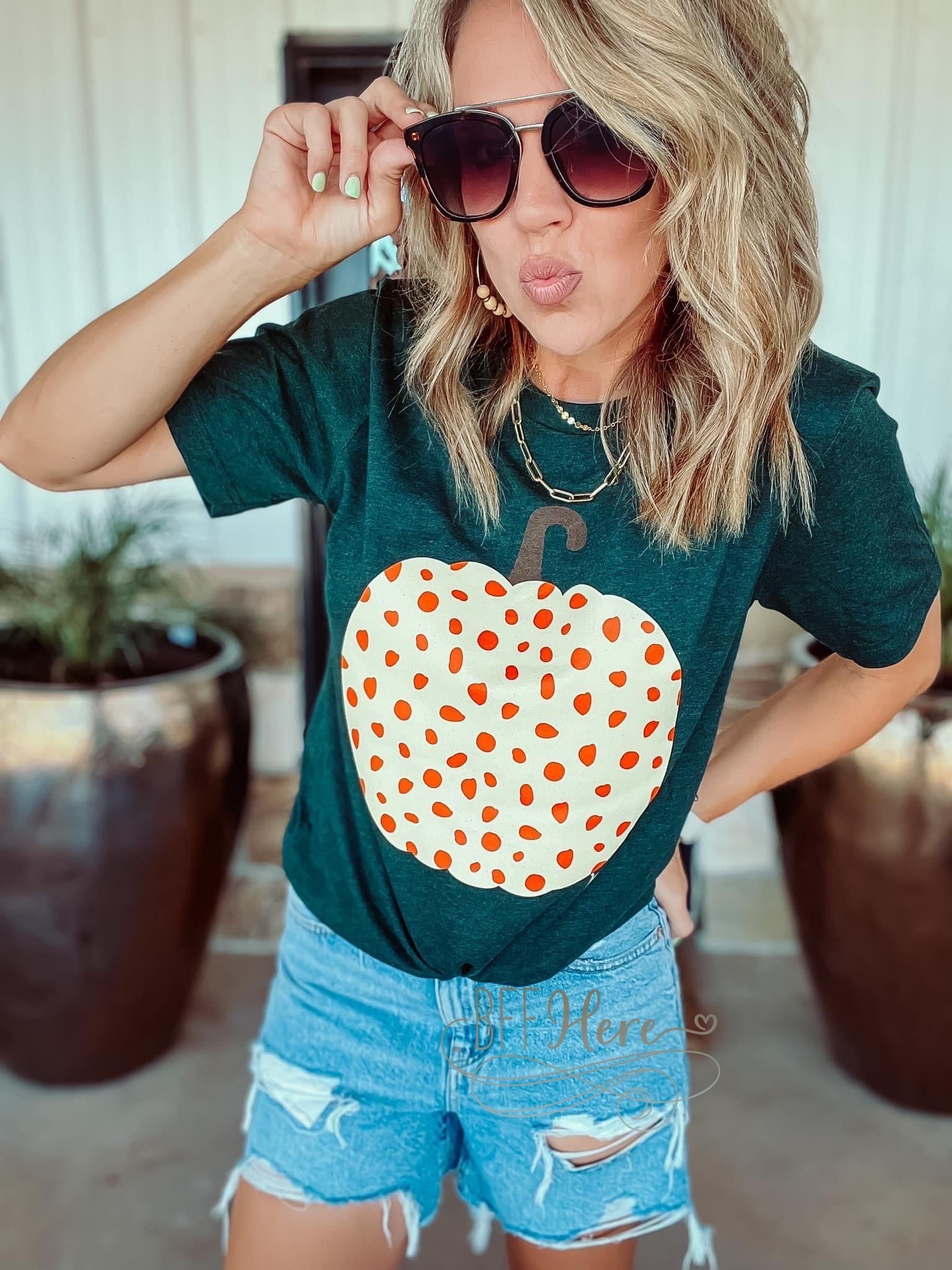 Spotted Pumpkin T-Shirt - BFF Here