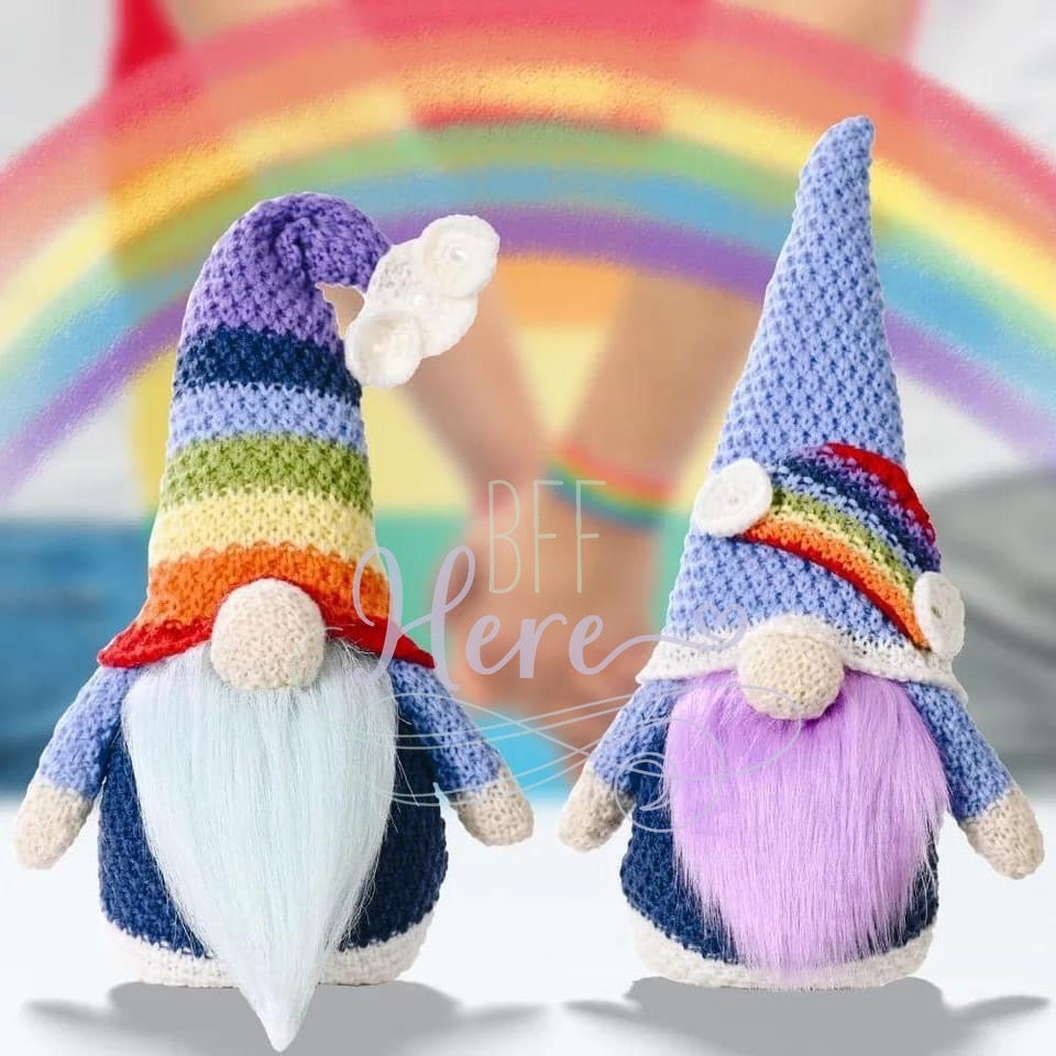 Ralph & Rebecca Rainbow Gnomes - BFF Here