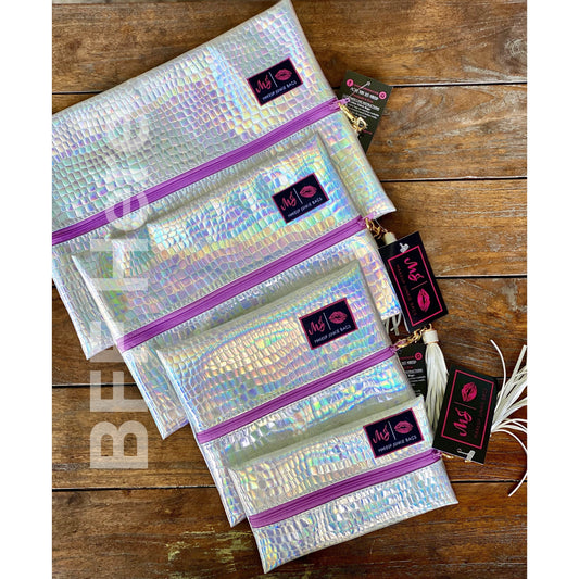 Holographic Gator by Makeup Junkie Bags - BFF Here