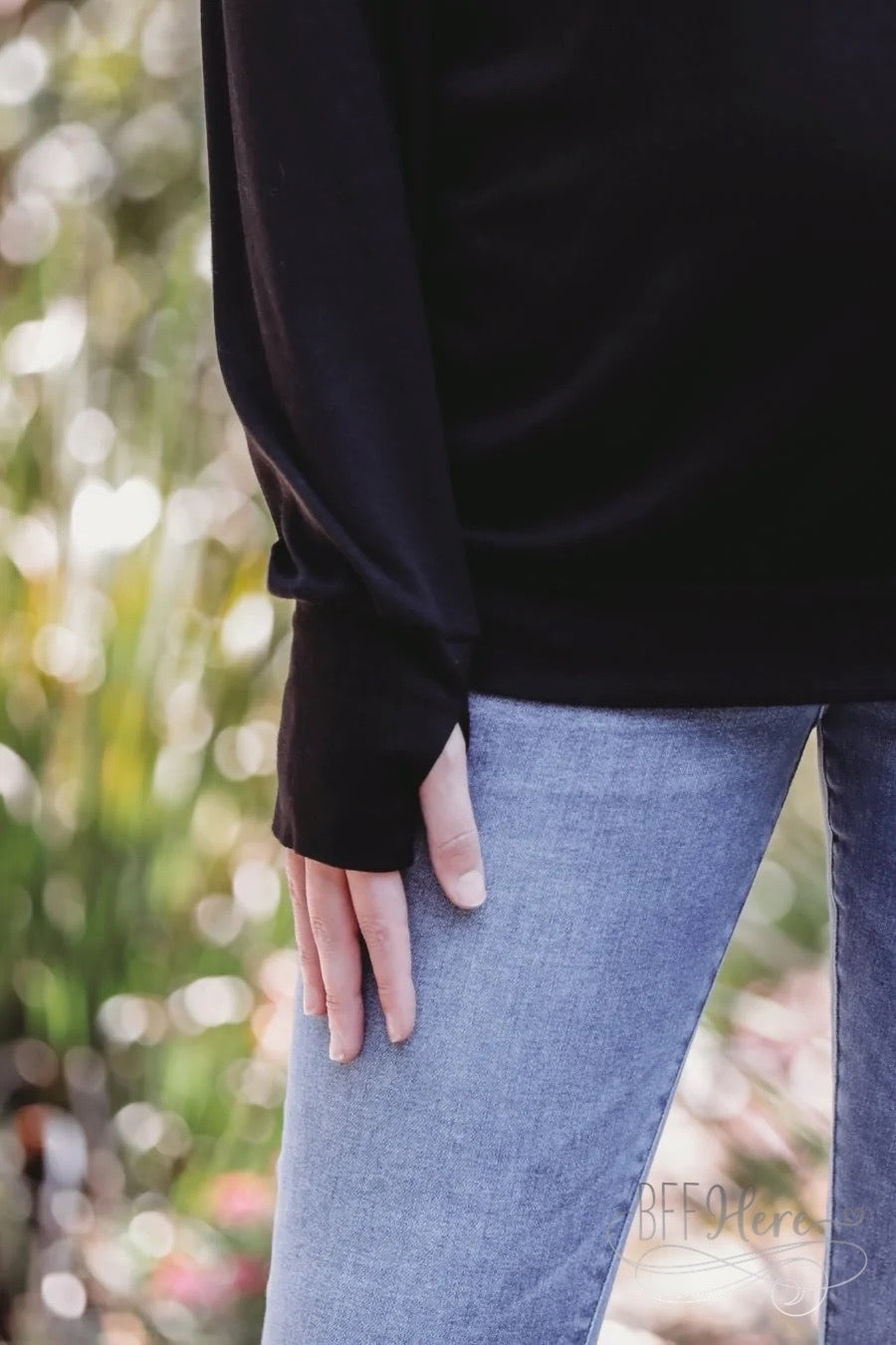 Never Basic Cold Shoulder Top - BFF Here