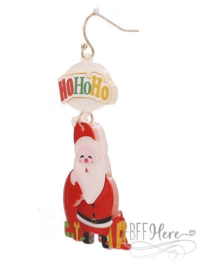 Ho Ho Santa Earrings - BFF Here
