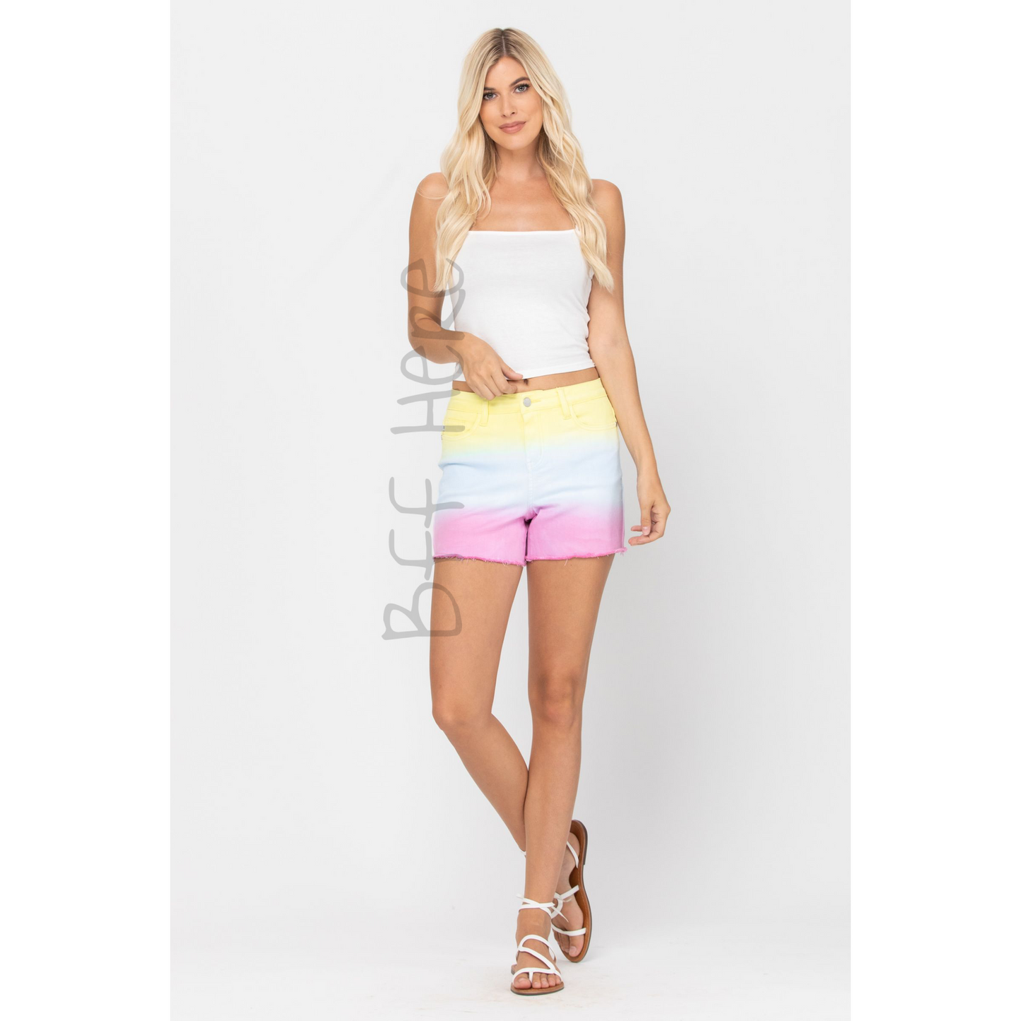 Dip Dye Cut Off Shorts by Judy Blue - BFF Here