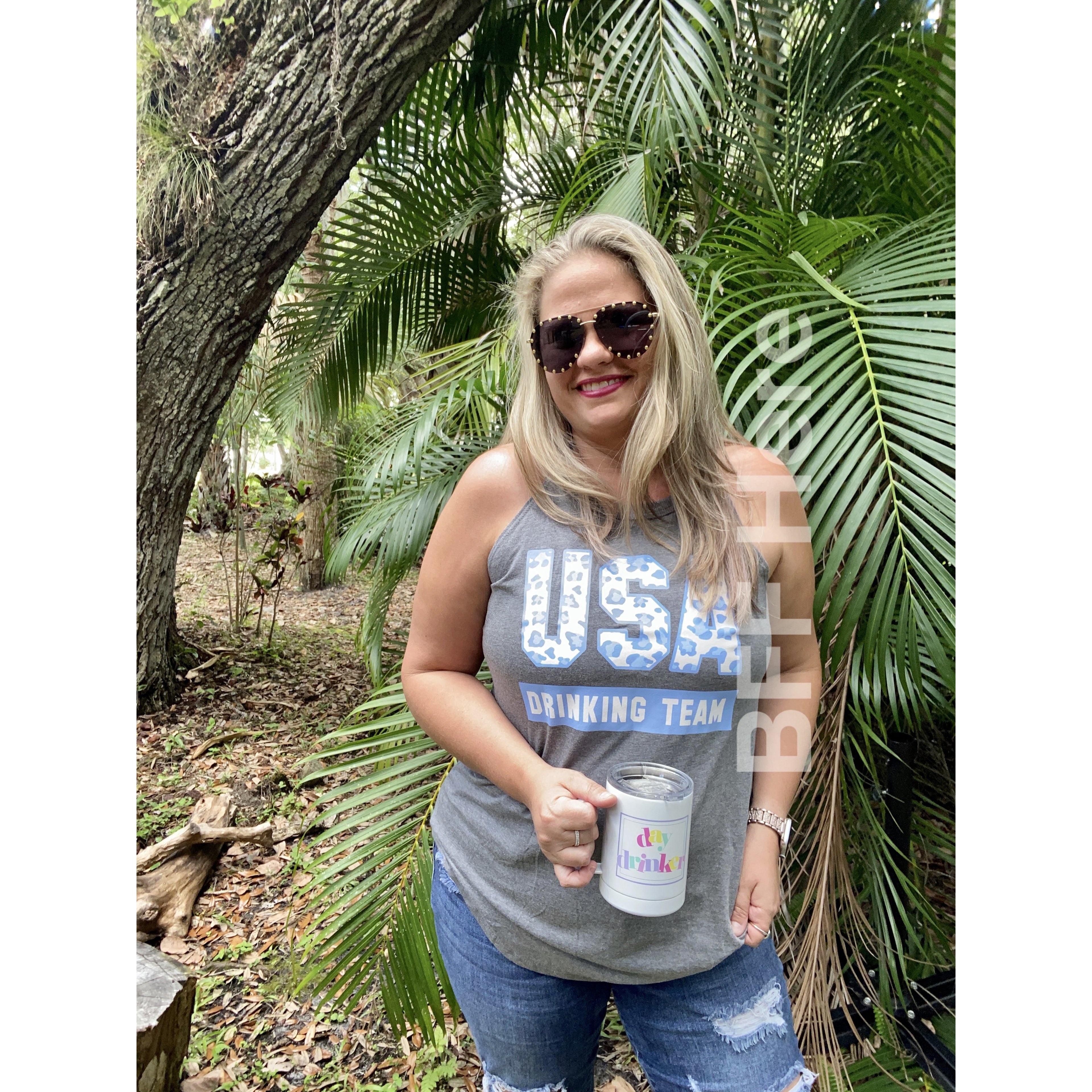 USA Drinking Team Tank - BFF Here