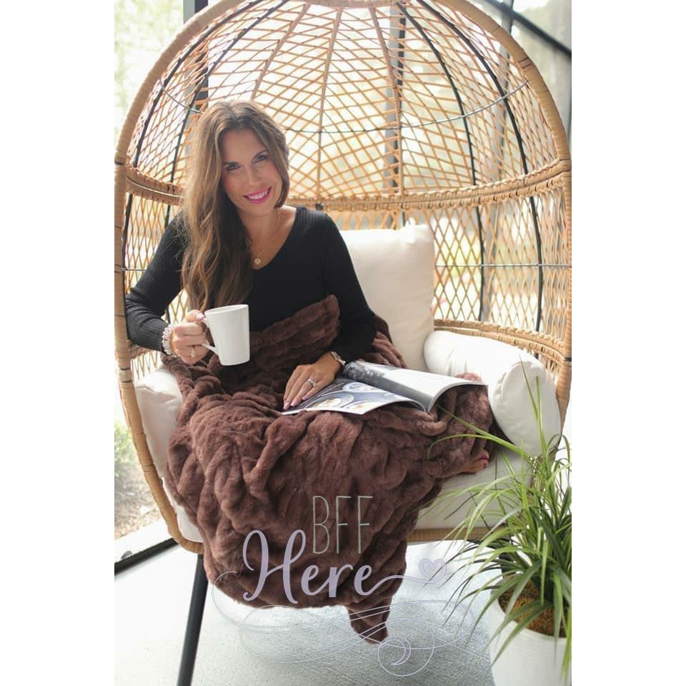 Chilly Days Faux Fur Blanket -- Choice of Color - BFF Here