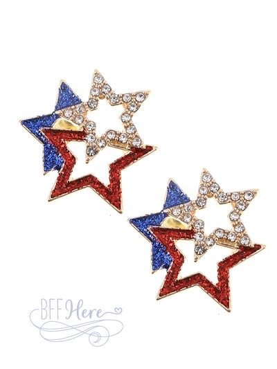 American Stars Earrings - BFF Here
