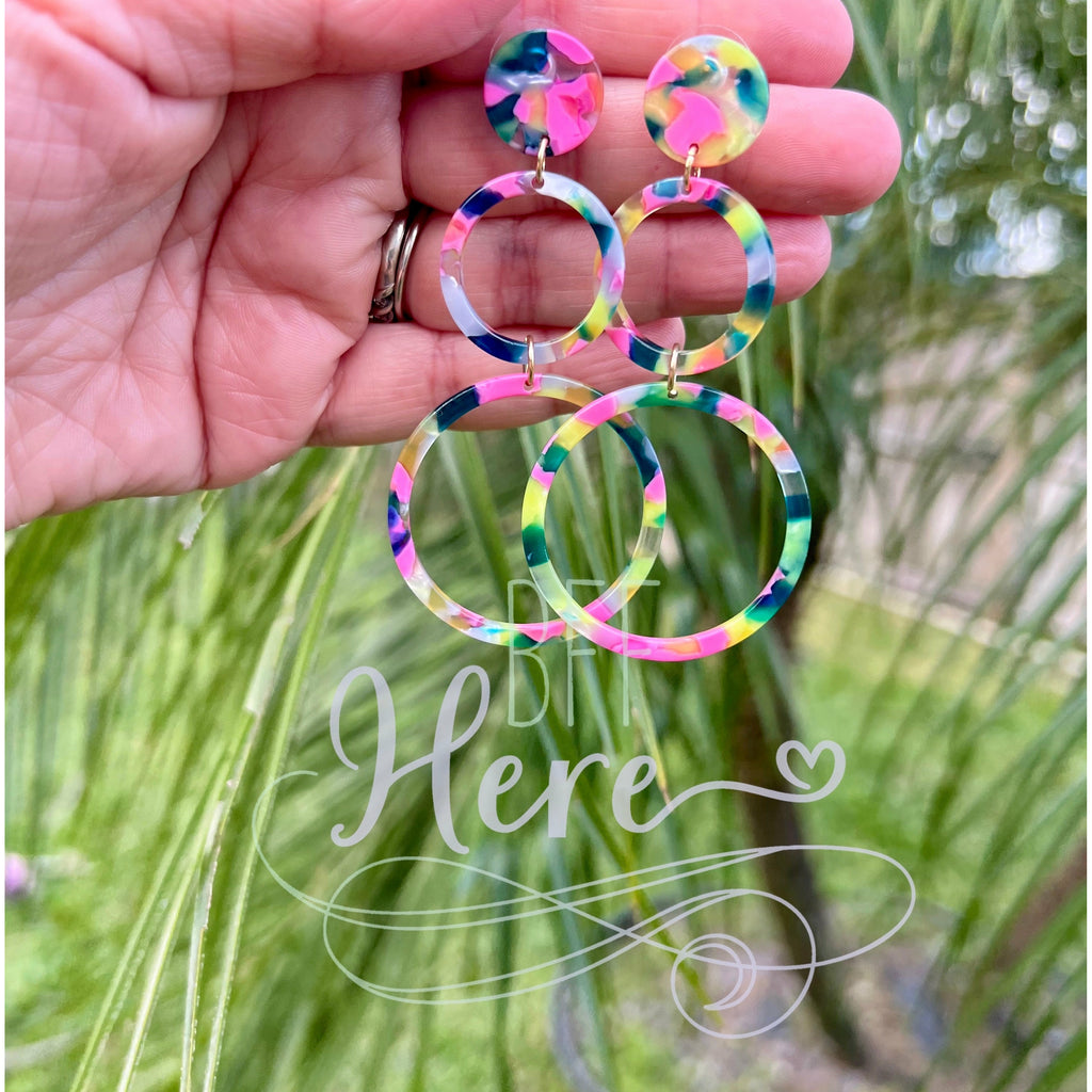 Lilliana Tropical Dangle Earrings - BFF Here