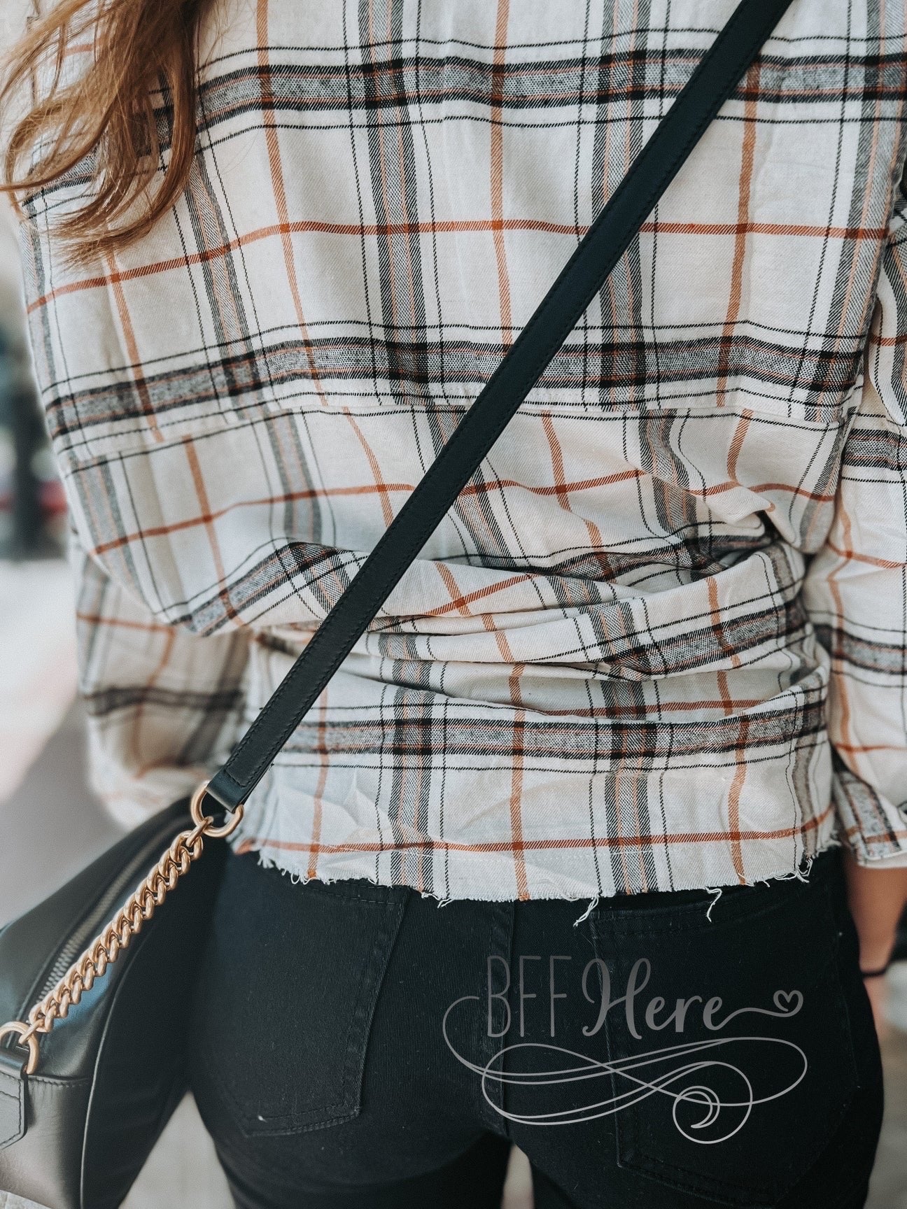 Montana Distressed Plaid—Cream - BFF Here