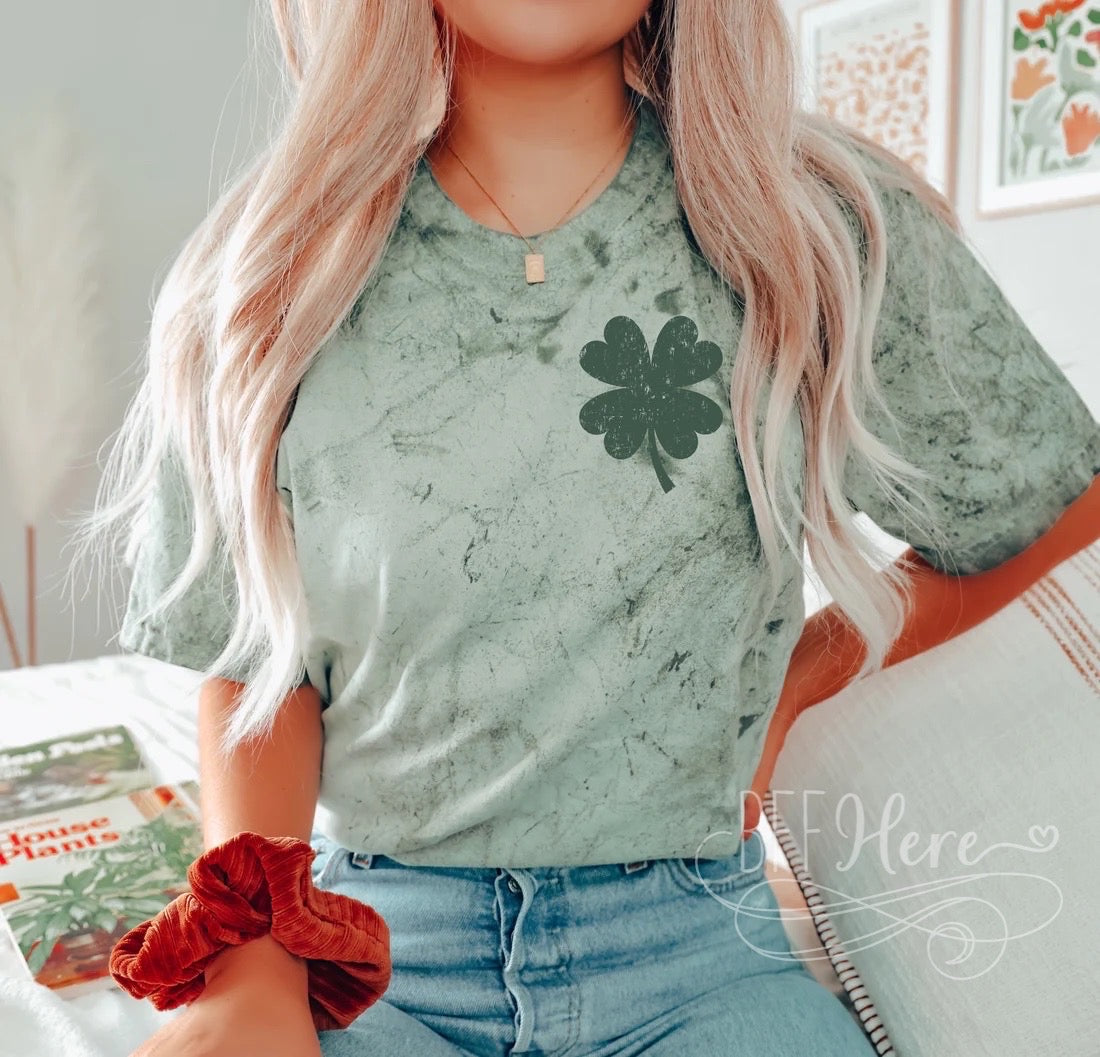 Clover Tie Dye T-Shirt - BFF Here