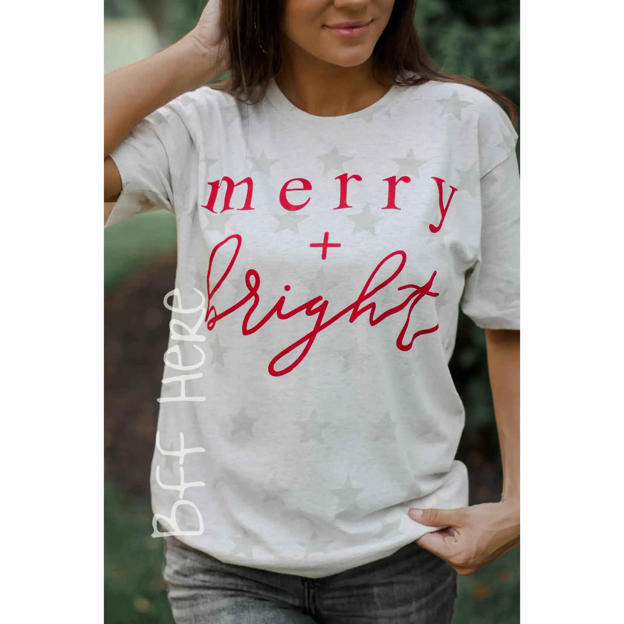 Merry & Bright Tee - BFF Here