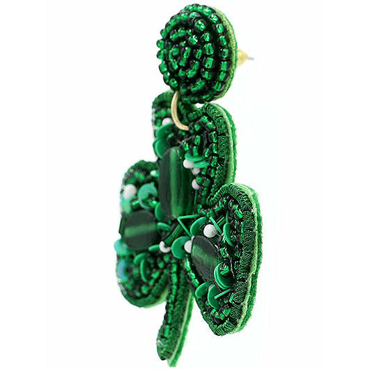 Luck Of The Irish Seed Bead Earrings - BFF Here