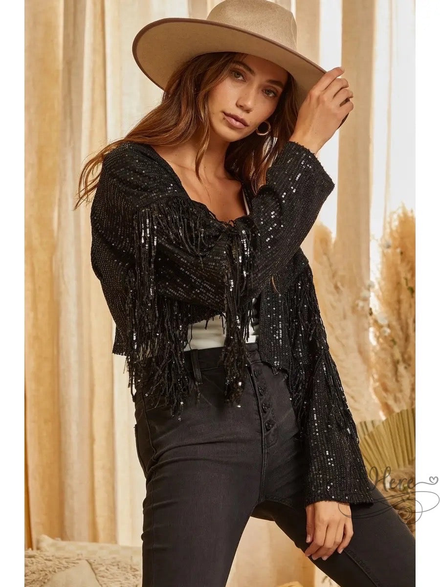 Demi Sequin Detail Jacket - BFF Here