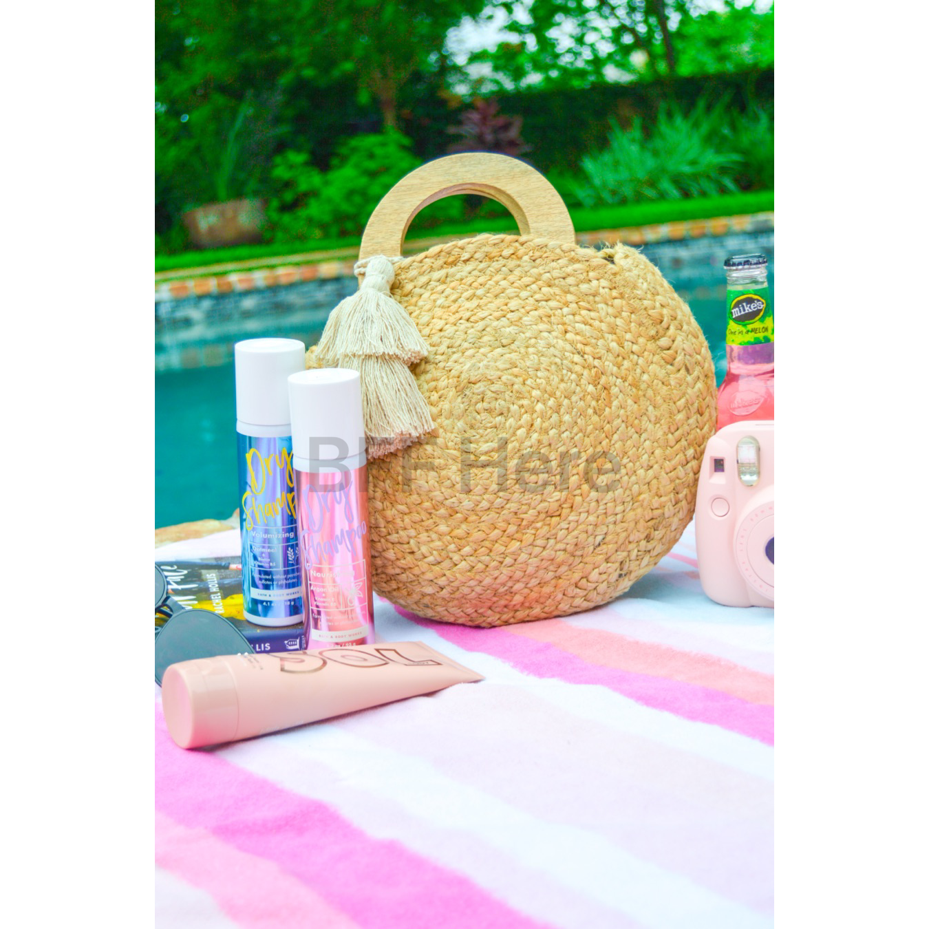 Tahiti Round Jute Bag - BFF Here