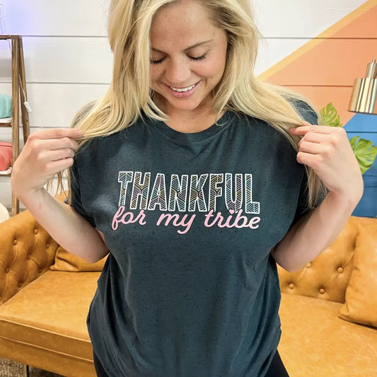 PREORDER— Thankful for My Tribe T-Shirt - BFF Here