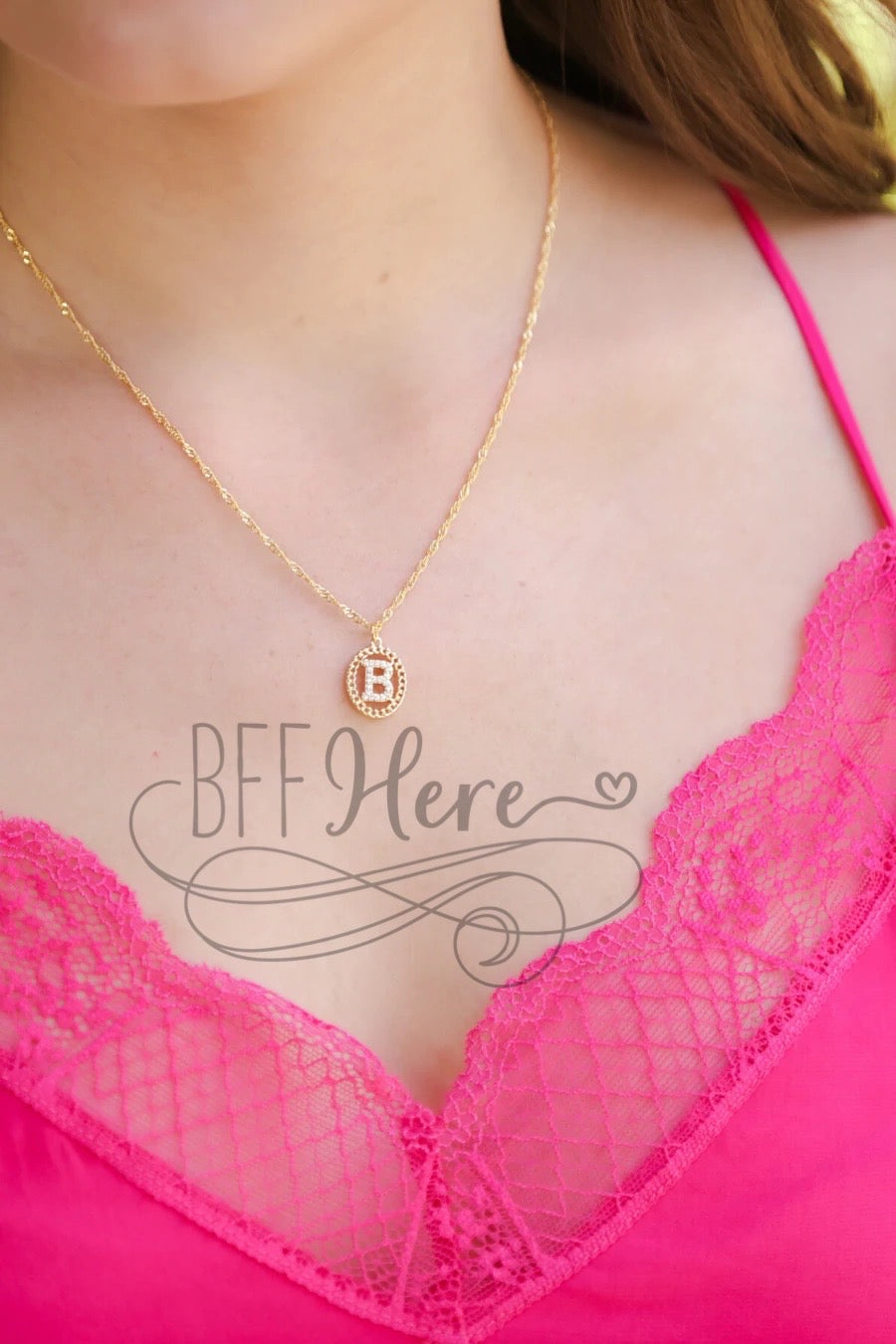 Initial Twist Necklace — Choice of Style - BFF Here