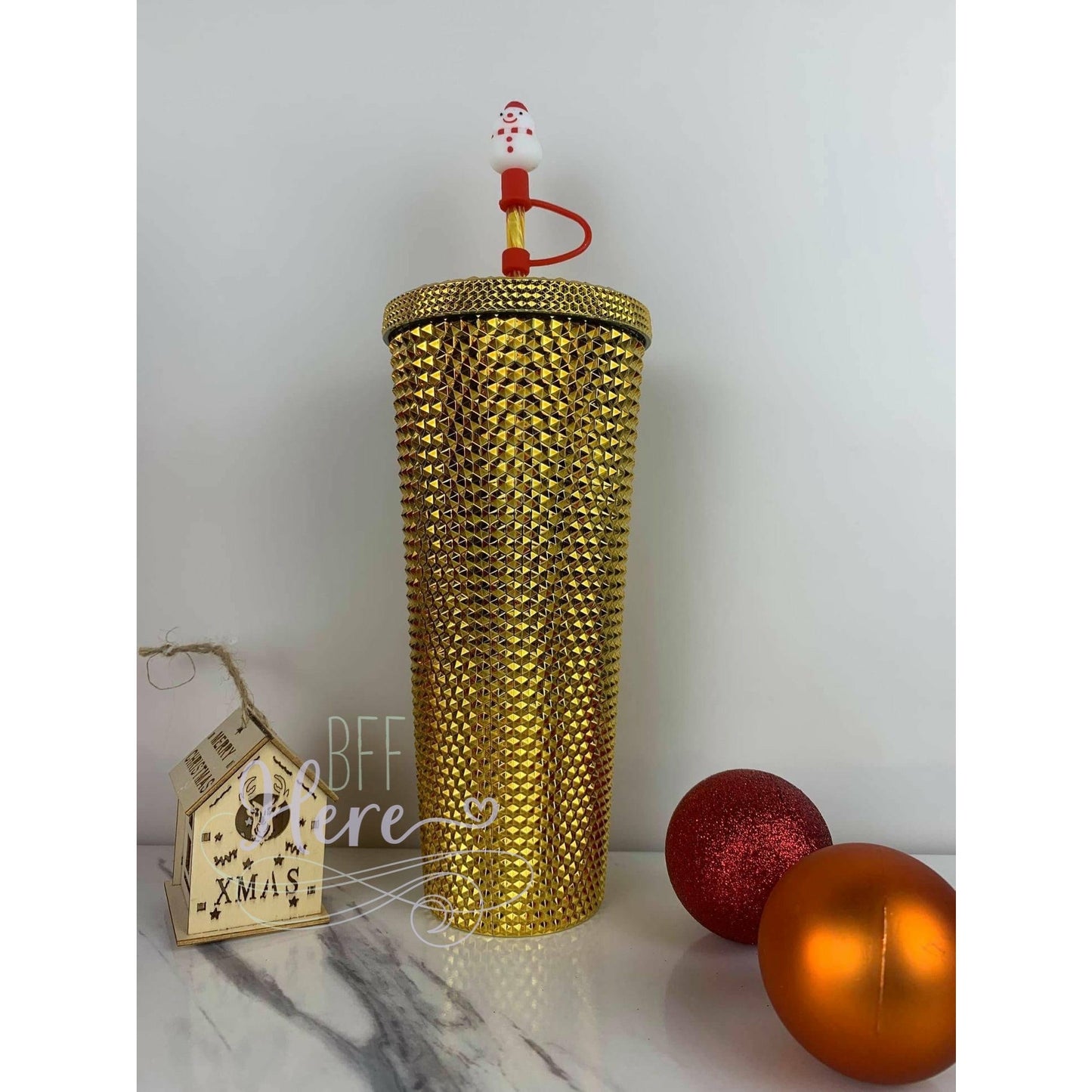 Holiday Studded Tumbler -- Choice of Color - BFF Here