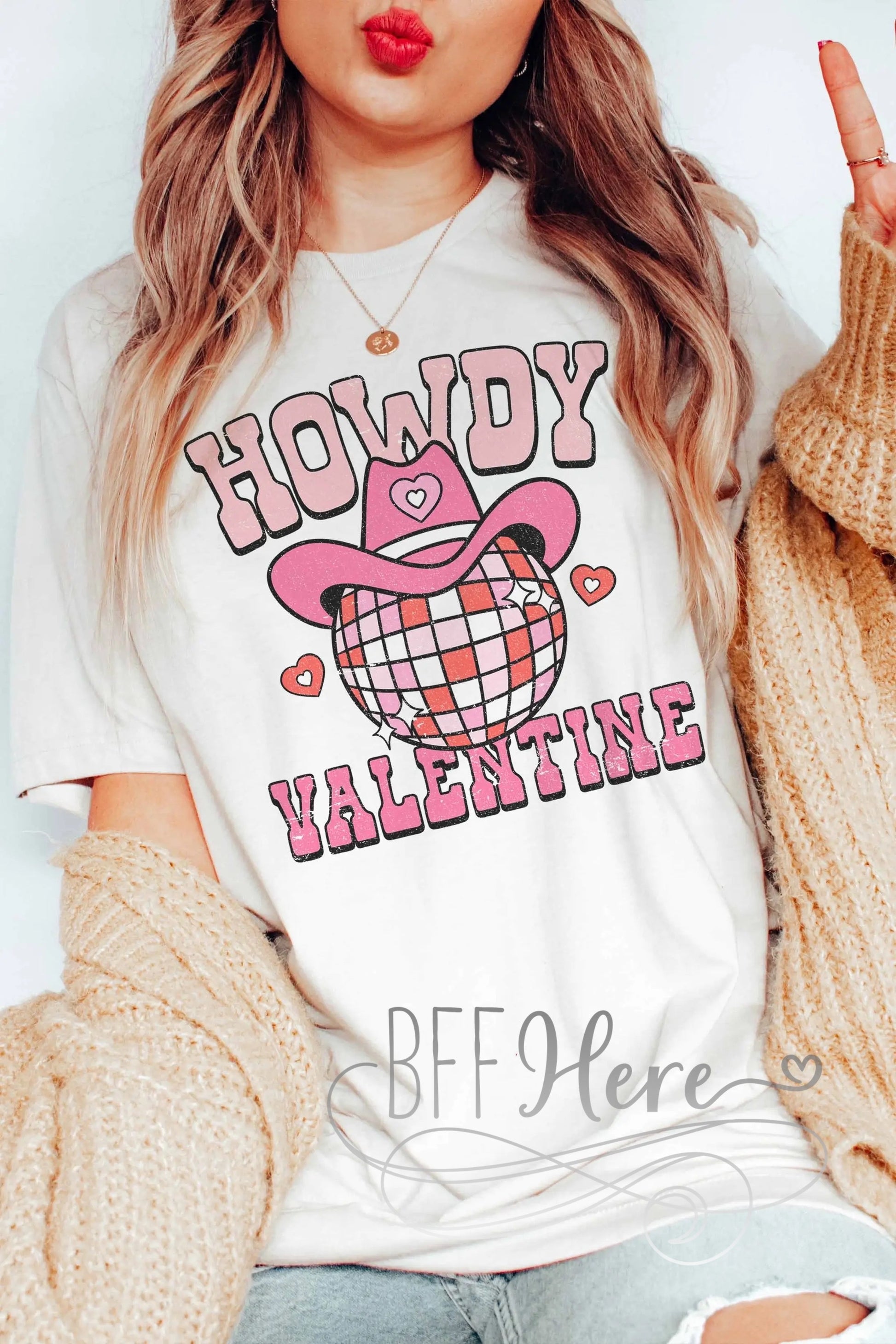 PREORDER—Howdy Valentine Tee - BFF Here