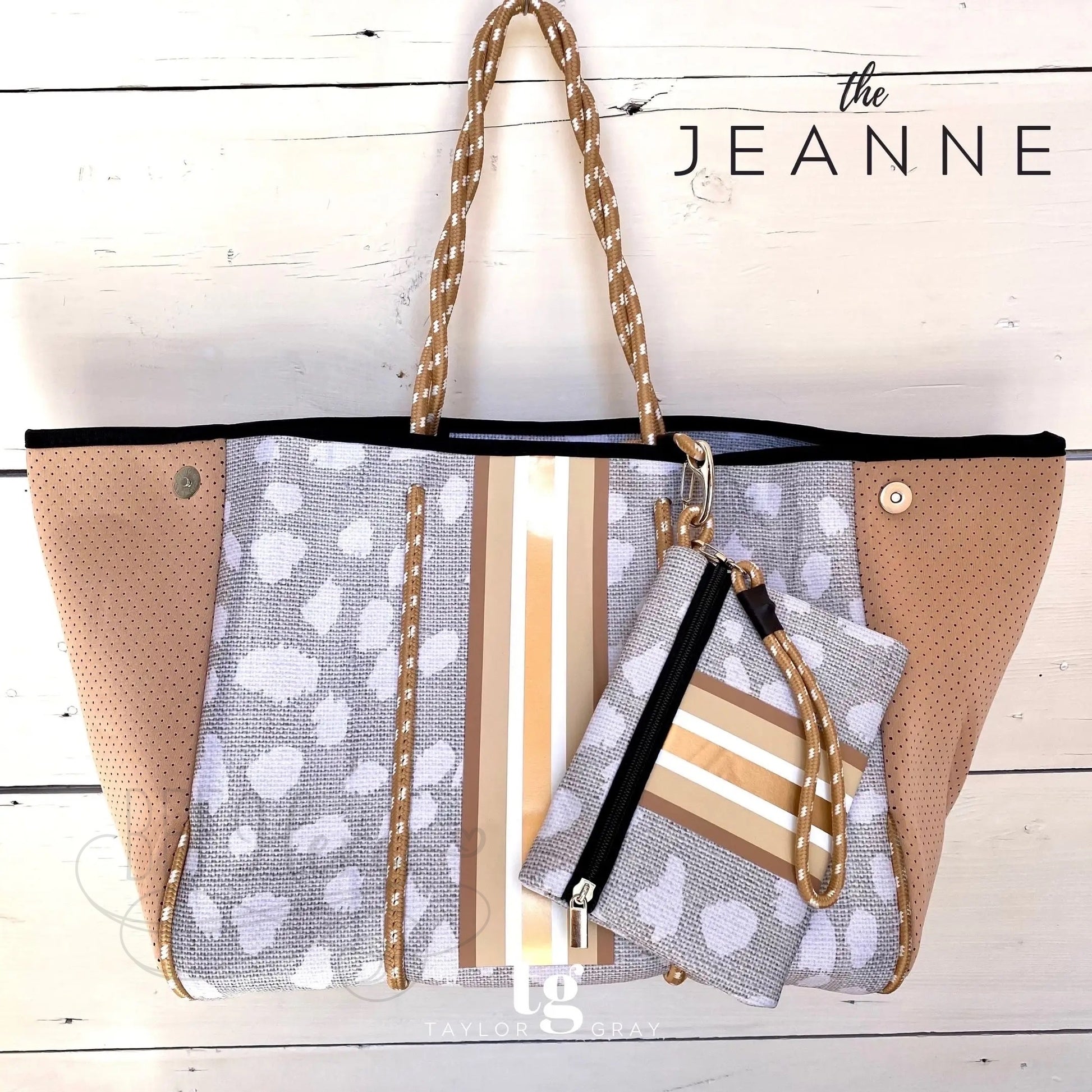 Neoprene Tote -- Jeanne - BFF Here