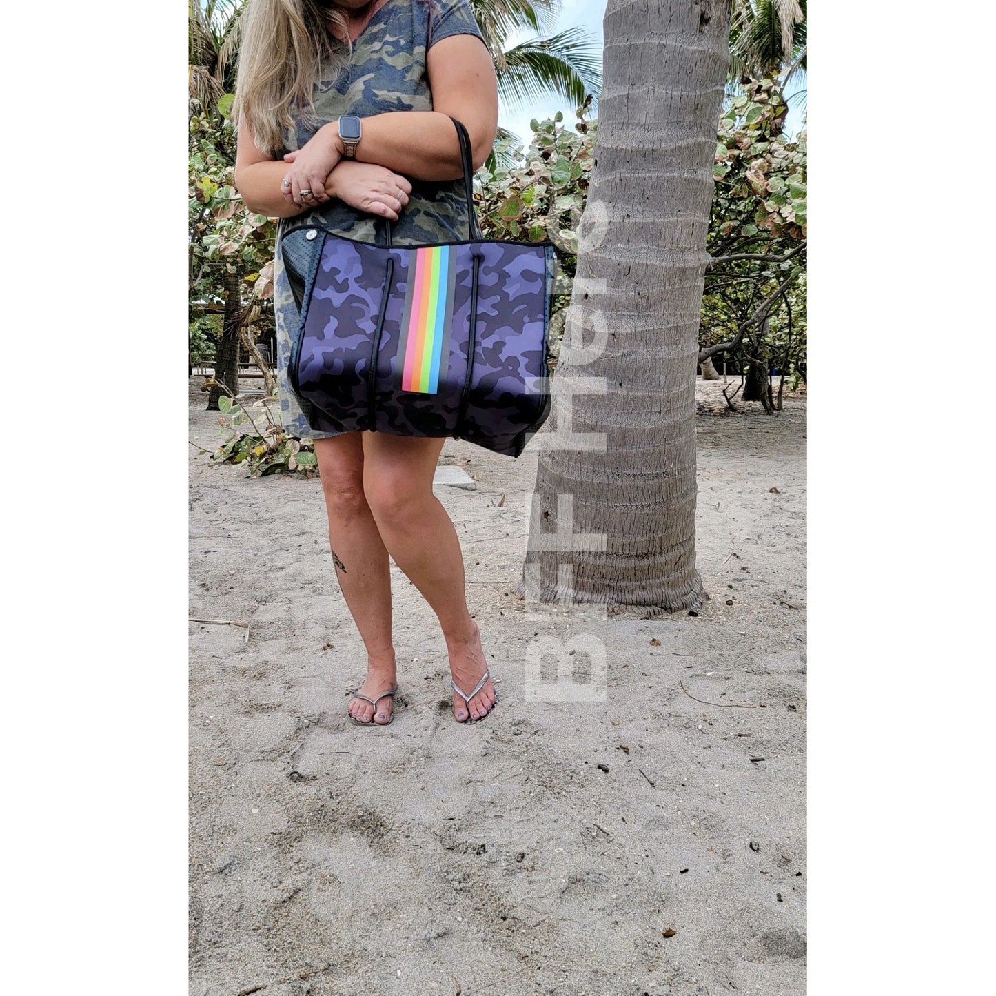 Neoprene Tote -- Camo Pop - BFF Here