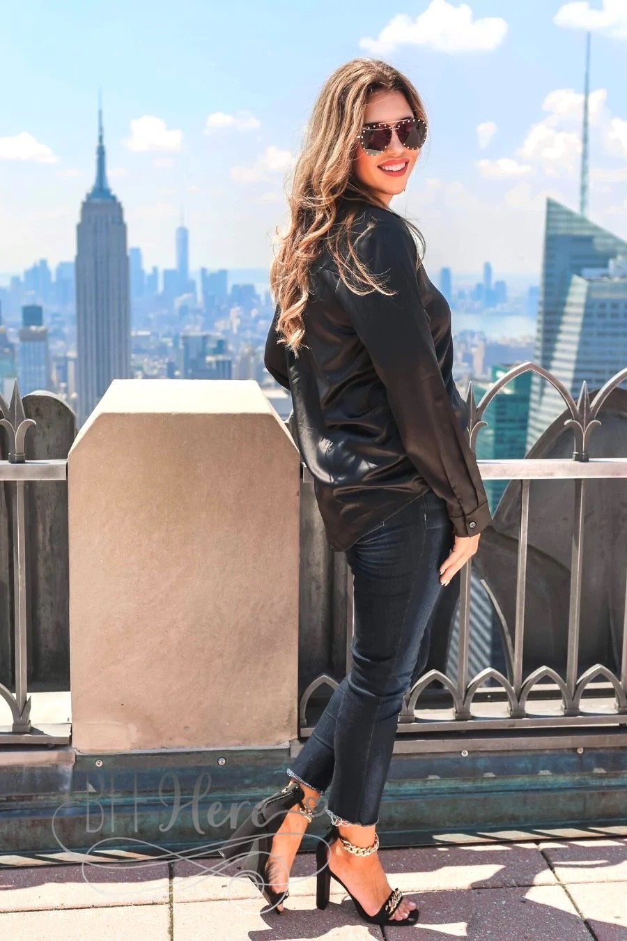 Boss Babe Button Up Top — Black - BFF Here