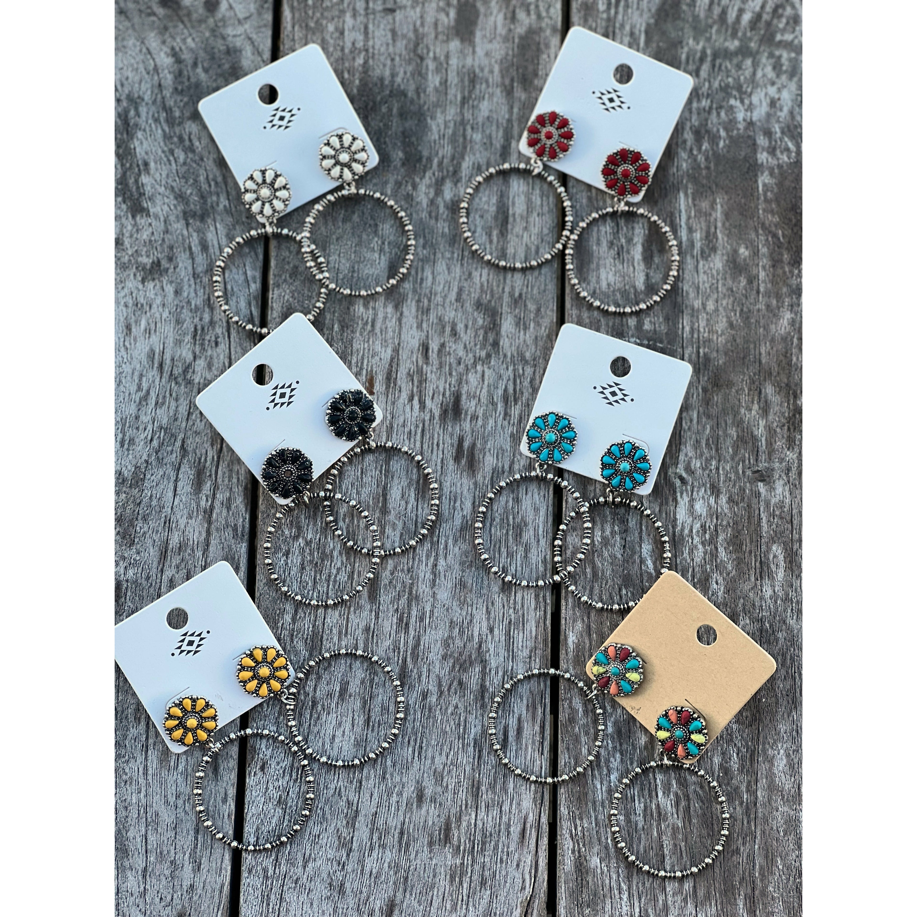 Viviana Concho Hoop Earrings -- Choice of Style - BFF Here