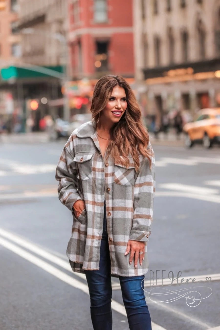 Tommy Plaid Tunic Shacket - BFF Here