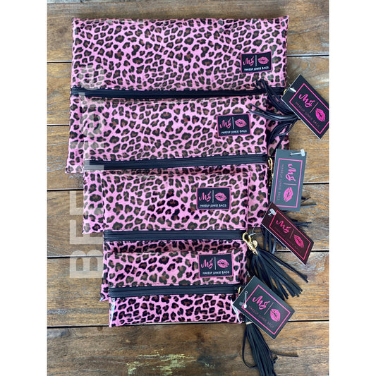 Pink Patent Leopard by Makeup Junkie Bags - BFF Here