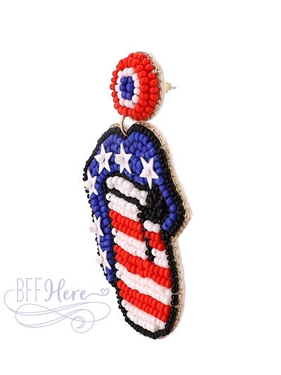 Patriotic Tongue Earrings - BFF Here