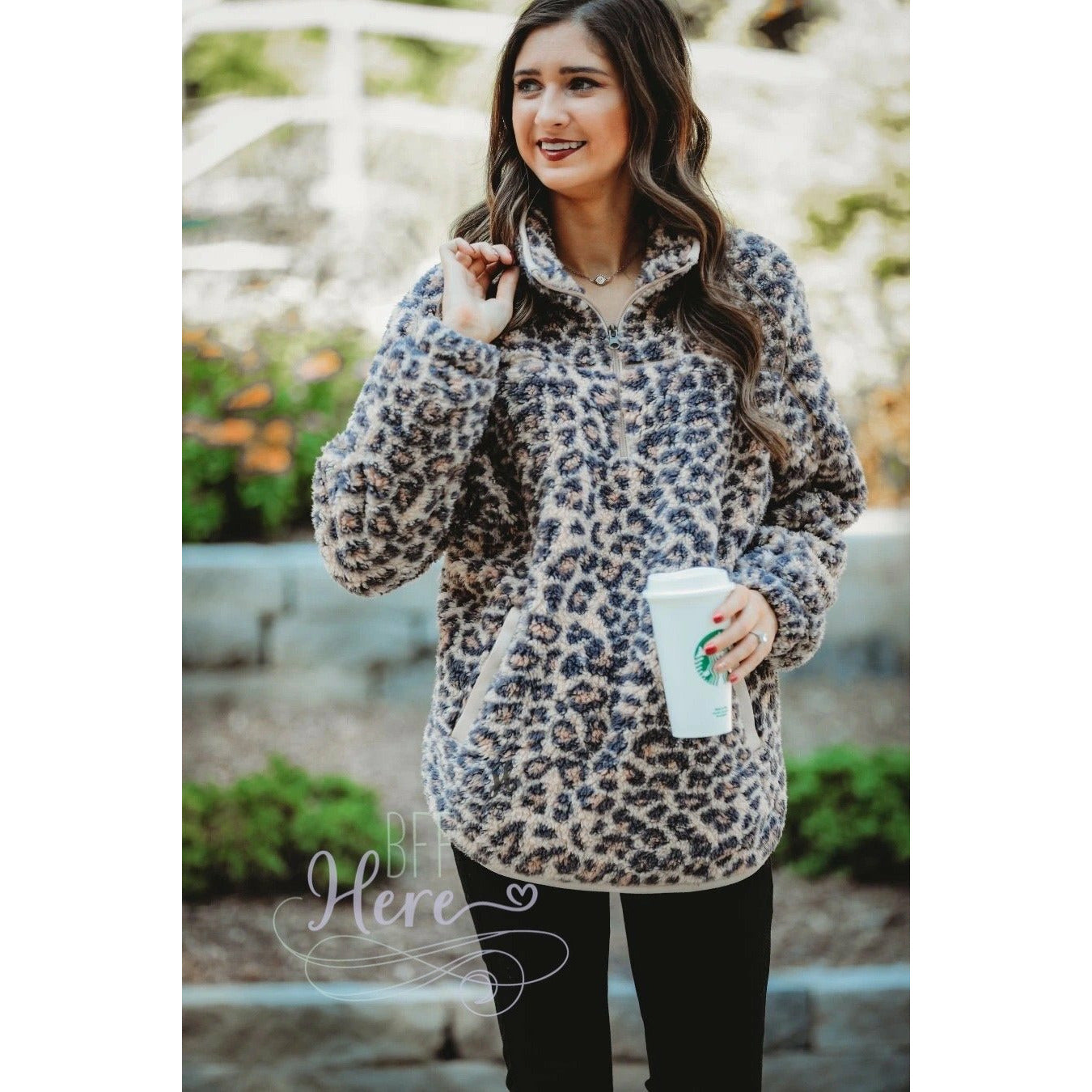 Lizzie Leopard Pullover - BFF Here