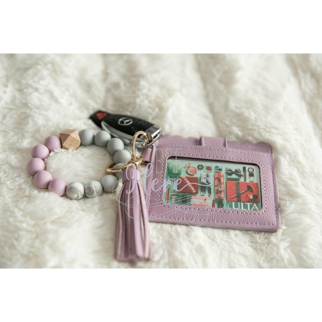 Dara Wristlet Keychain -- Lavender - BFF Here