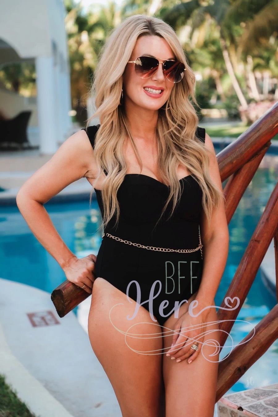 Luxury Resort One Piece Swimsuit - BFF Here