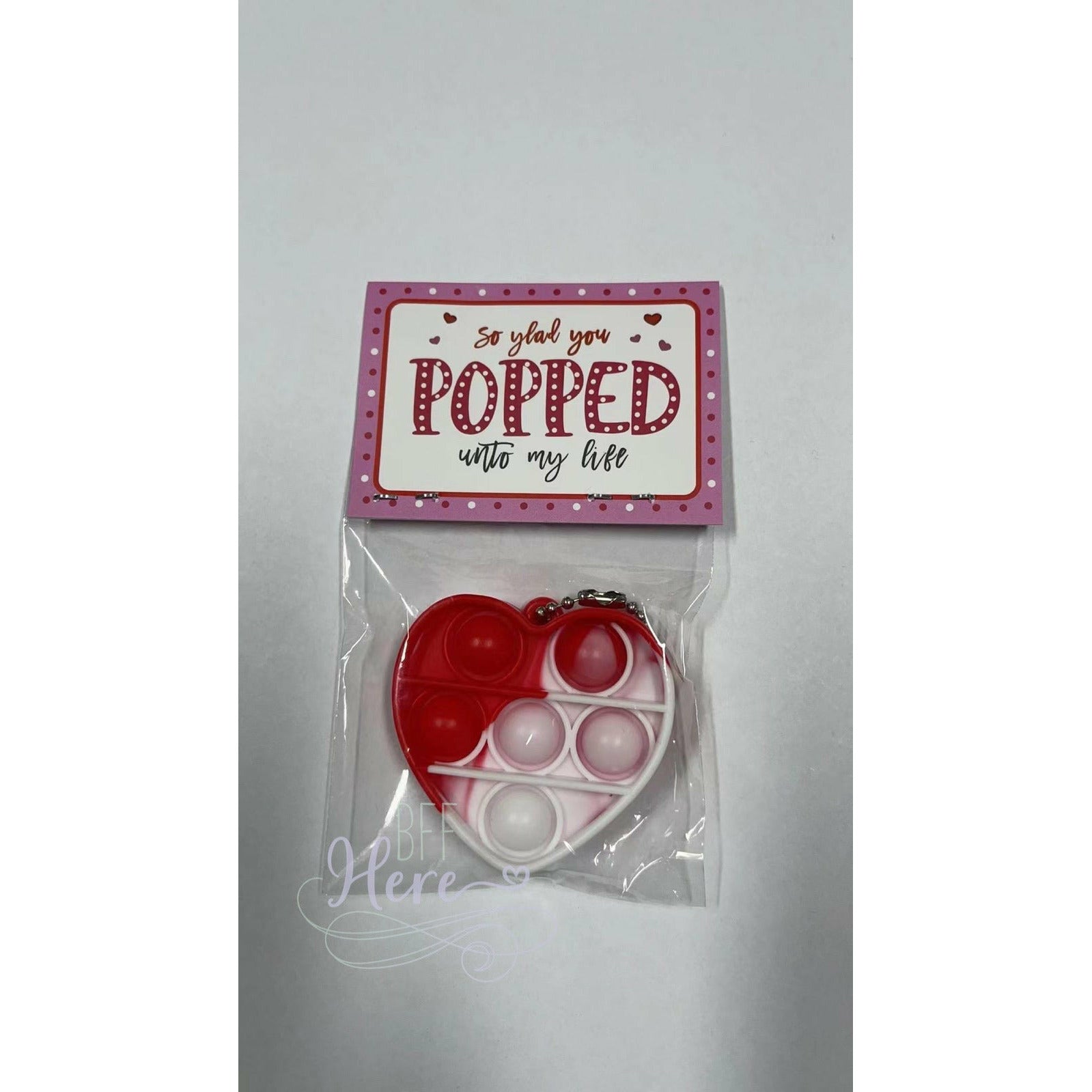 Pop It Fidget -- Valentine's Keychain - BFF Here