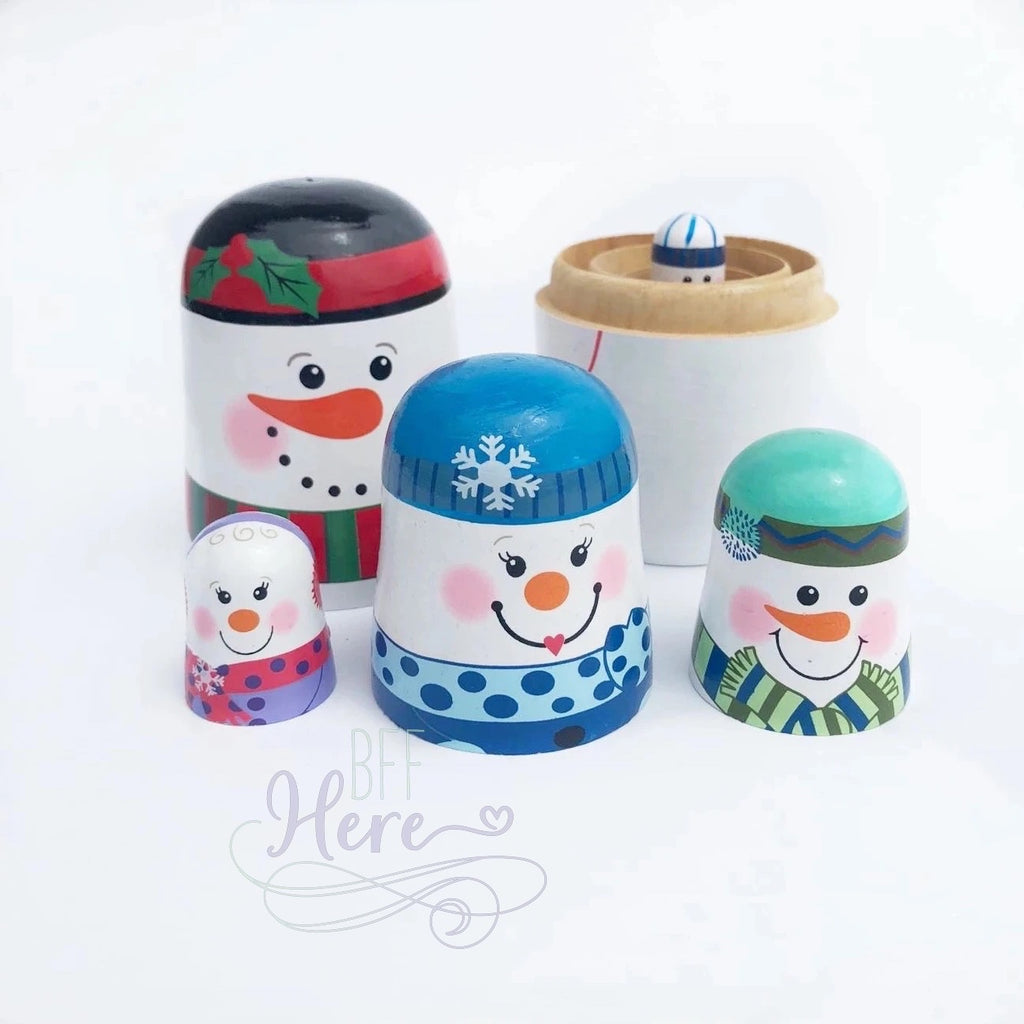 Nesting Snowman Family Set - BFF Here