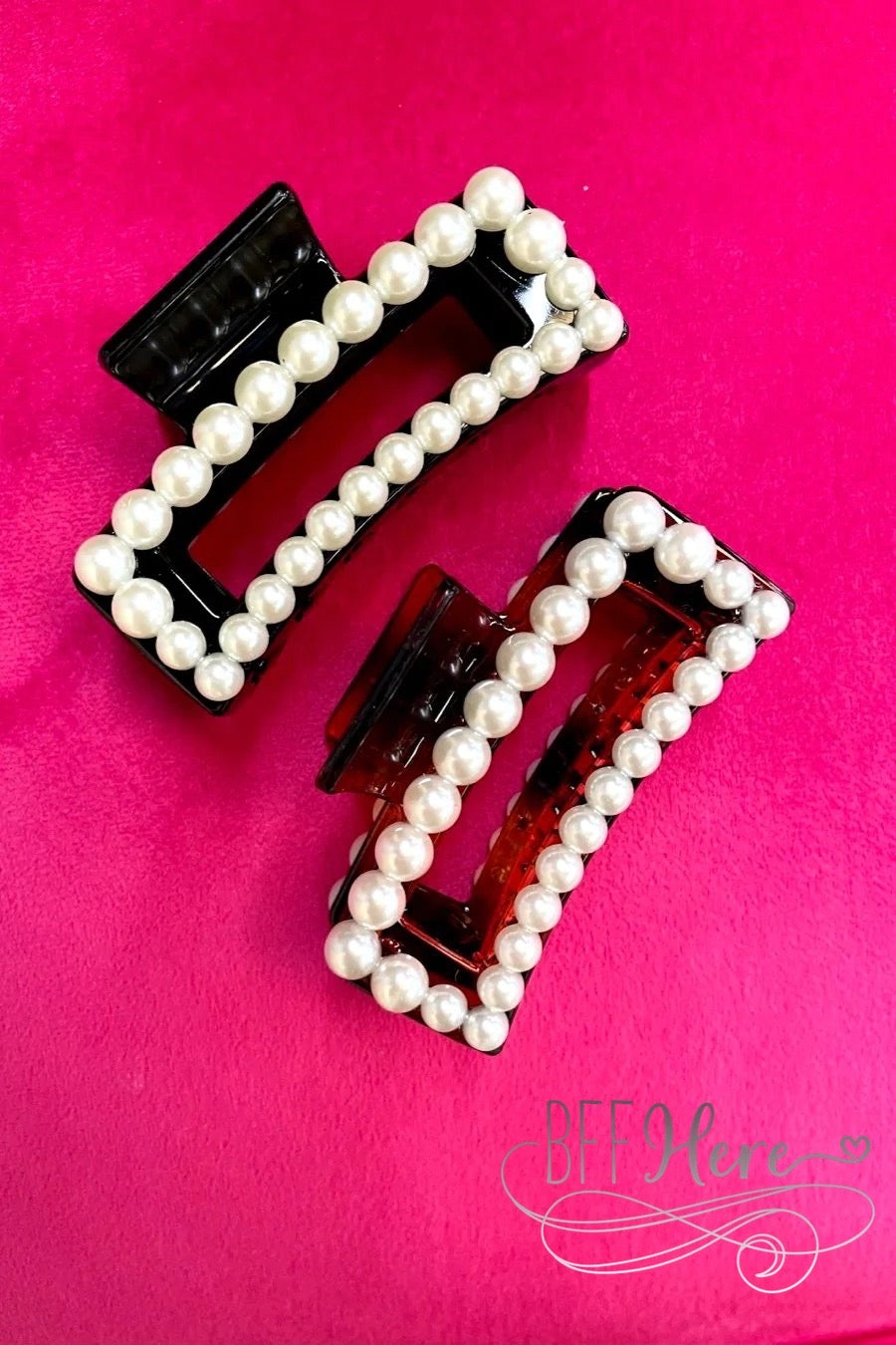 Payson Pearl Claw Clip — Choice of Color - BFF Here