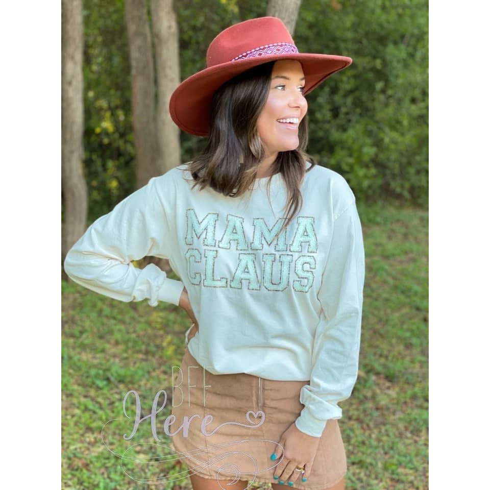 Mama Claus Long-Sleeve Shirt - BFF Here