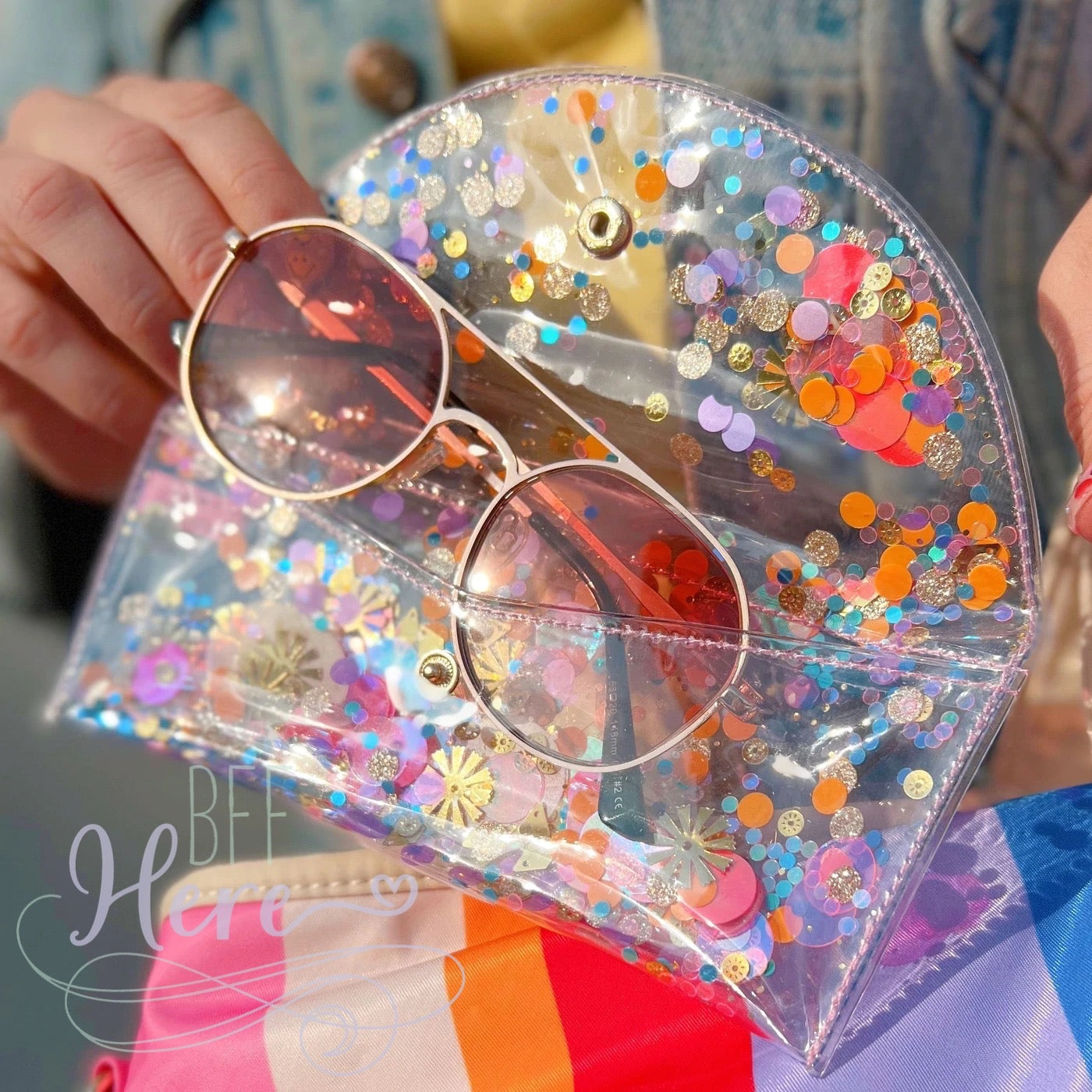 Side of Sunshine Sunglasses Case by Packed Party - BFF Here