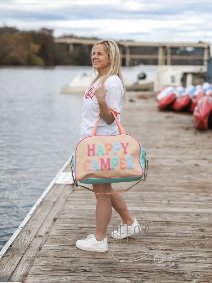 PREORDER— Duffle Bag  - Happy Camper - BFF Here