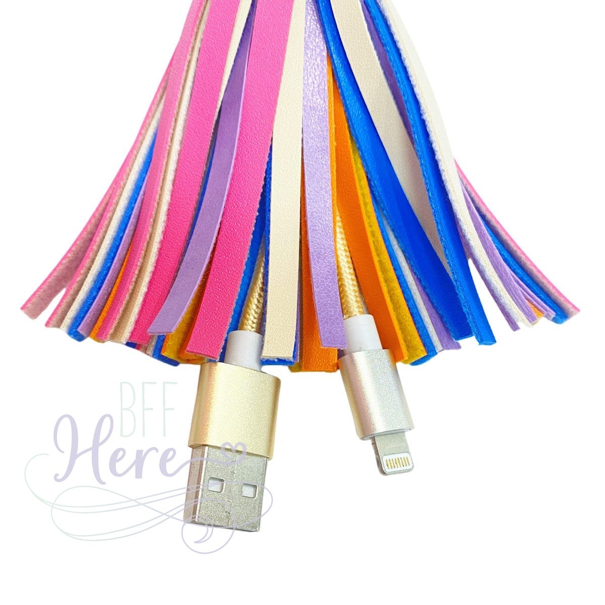 Sweet Tooth Tassel Keychain Charger  by Packed Party - BFF Here