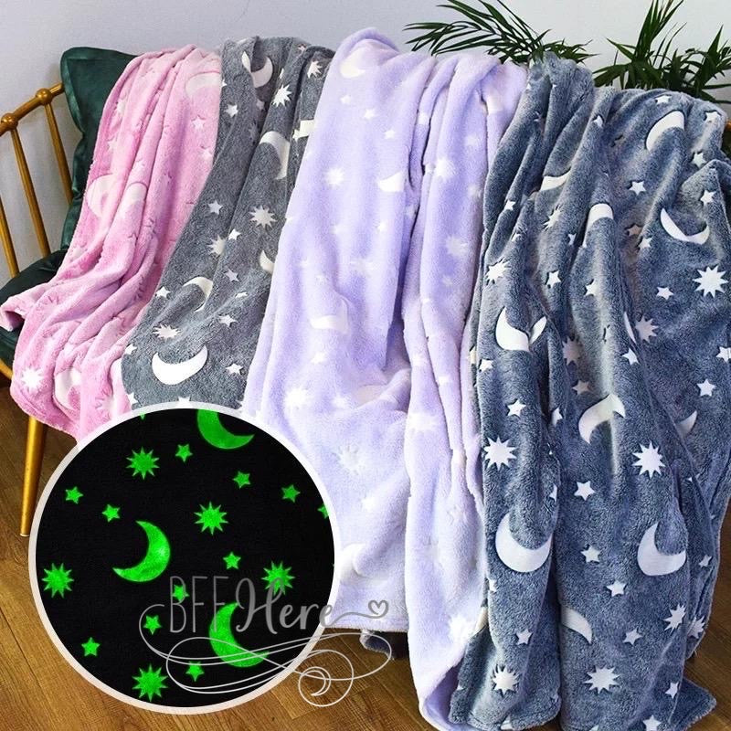 PREORDER—Glow In The Dark Star Blanket — Choice of Color - BFF Here