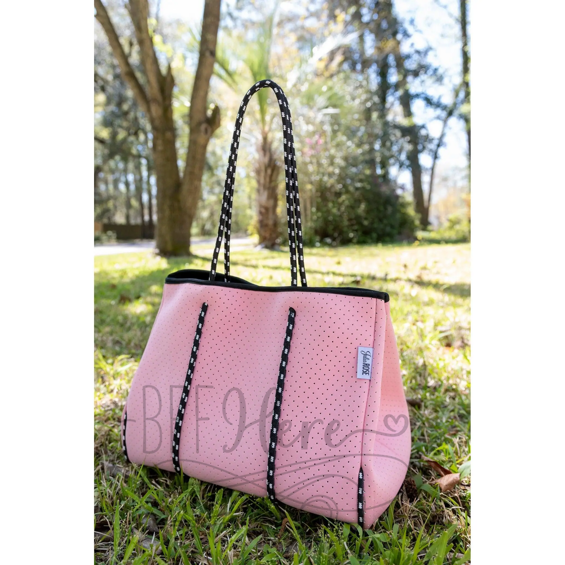 Neoprene Tote -- Pink Paradise - BFF Here