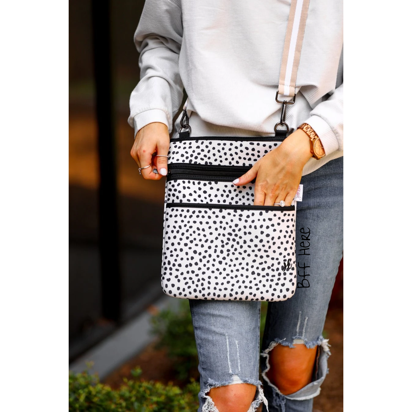 Neoprene Crossbody -- Spotted - BFF Here