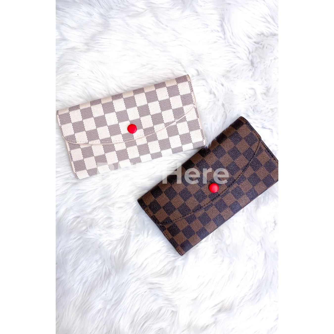 Kenneth Checkered Foldover Wallet — Choice of Color - BFF Here