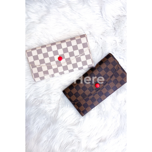 Kenneth Checkered Foldover Wallet — Choice of Color - BFF Here