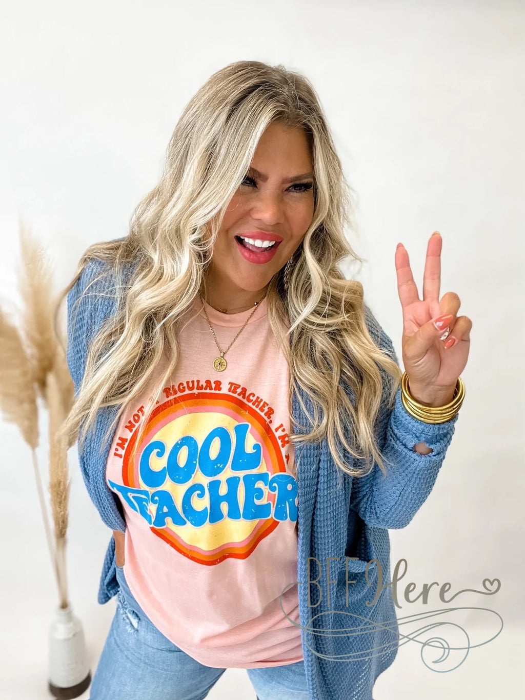 PREORDER—Lola Cardigan—Dusty Blue - BFF Here