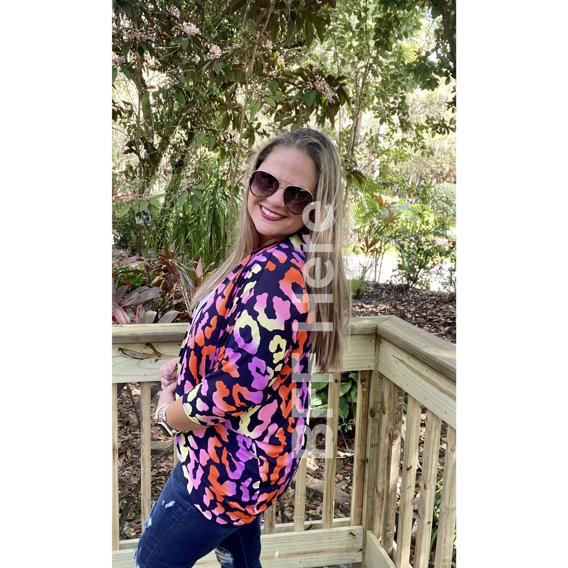 Everly Colorful Leopard Cardigan -- Choice of Color - BFF Here