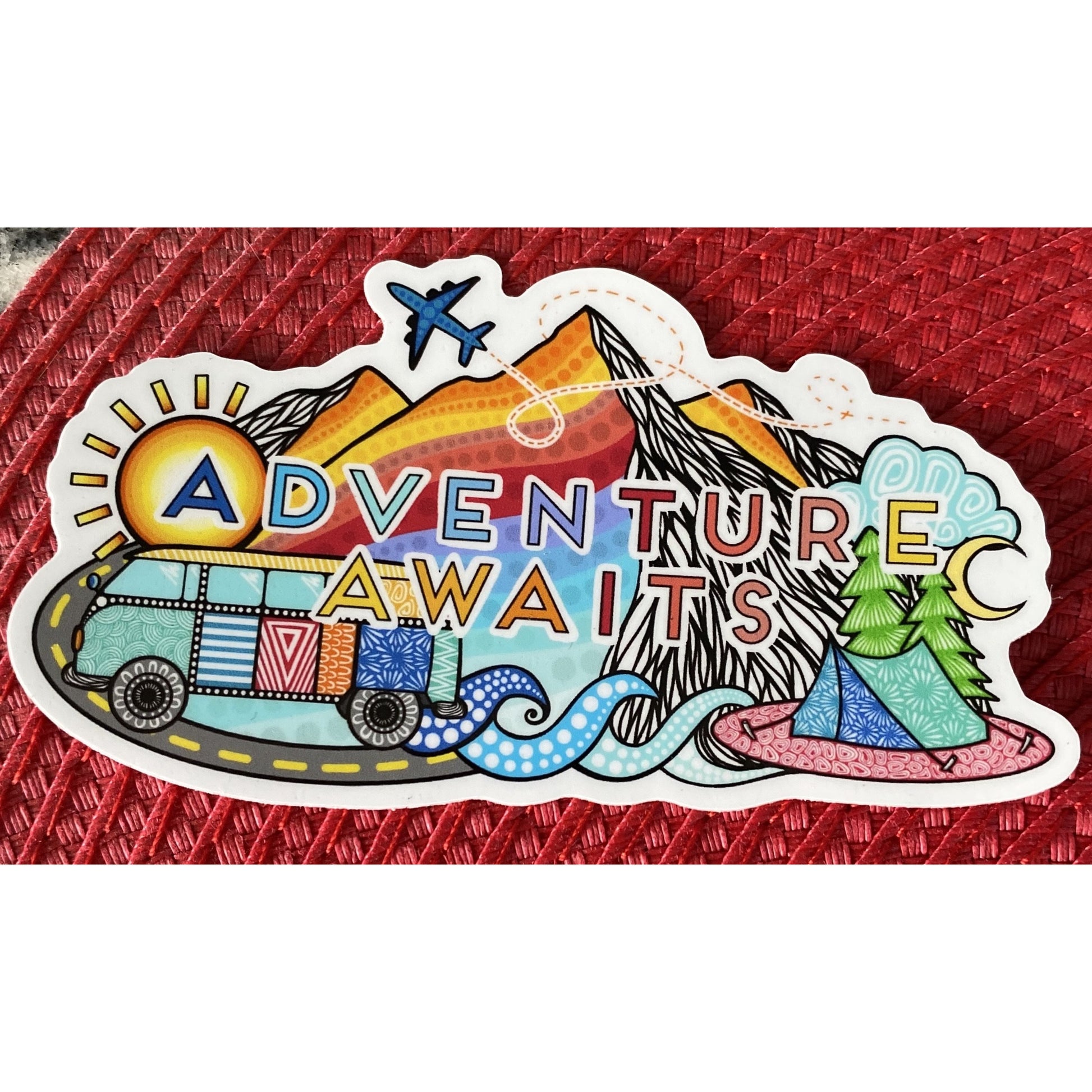 Adventure Awaits Sticker - BFF Here