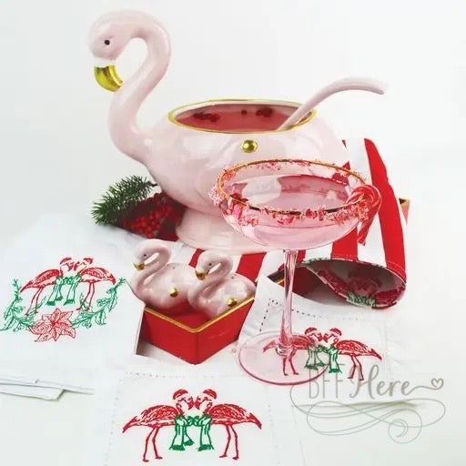 Flamingo Punch Bowl & Ladle - BFF Here